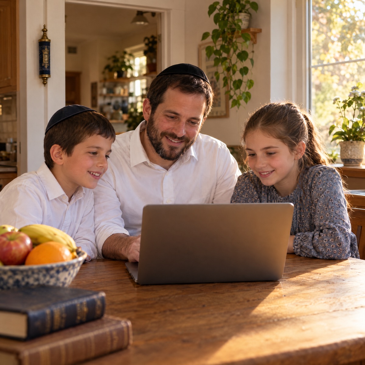 Family learning together with AI technology